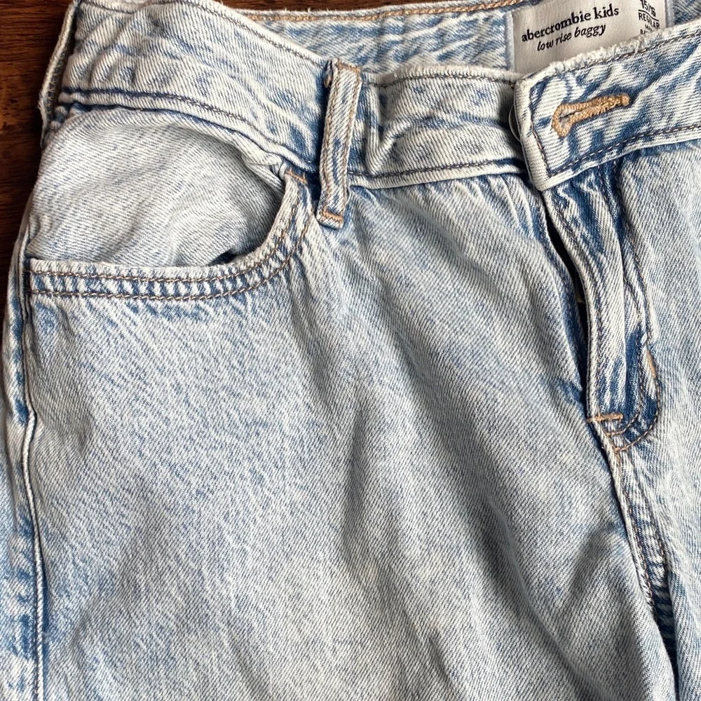 Abercrombie Kids Denim Blue Relaxed Jeans